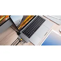 Hyper Station d'Accueil USB-C vers HDMI, Ethernet et USB-A Gris Sidéral