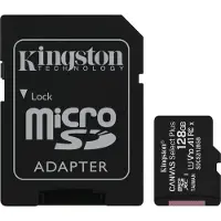Kingston micro SDXC Canvas Select Plus 128 Go 100 Mo/s + Adaptateur SD
