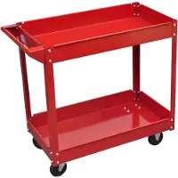 vidaXL Chariot d'atelier 100 kg rouge
