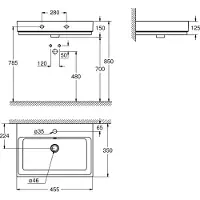 GROHE Lavabo classique Cube Ceramic céramique sanitaire blanc 450 mm 3948300H
