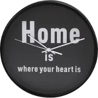 Hama Wanduhr HG-260 geräuscharm Design Home is where your heart is