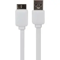 Velleman Câble plat Usb 3.0 à Micro Usb 3.0 - Blanc - 1 M