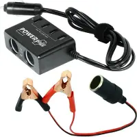 Powerplus Kit d'accessoires pour batterie Azor 12V/24V