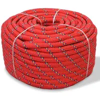 vidaXL Corde de bateau Polypropylène 10 mm 50 m Rouge