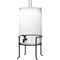 C&T Doseur En Verre Robinet D28.5x50cm 7.5l