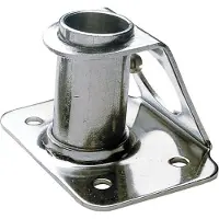 VETUS Stainless Steel Tilted Candlestick Base Argenté