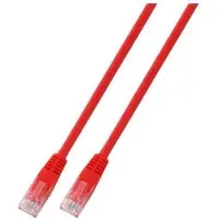 Efbe-Schott RJ45 Patchkabel U/UTP, Cat.6, PVC, CCA, 7.5m, rot
