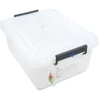 ARAVEN Conteneur de stockage avec couvercle 40L