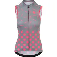 Agu Maillot de Cyclisme AGU Women Essentials Sprinkle Dot Singlet Grey Neon Coral-S