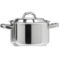 Brandless New Select Faitout 16cm-1.9l-tous Feuxbody 1 (cut)-lid 1.5-bottom 6mm (sandw)