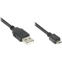 Alcasa electronik USB2.0 Kabel A-Micro B schw. 3m