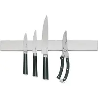 kela Porte Couteaux Magnétique Kela Plan Silver 36 x 5 x 1,5 cm