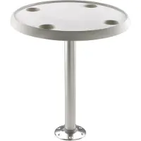 VETUS Fixed Base Round Table 68 Cm Argenté 60 cm