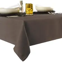 De Witte Lietaer Tafellaken De Witte Lietaer Gibson Chocolate-Ø 210 cm