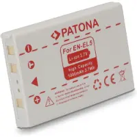 PATONA EN-EL5 (Batterie de l'appareil photo), Alimentation pour appareil photo, Gris