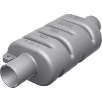 VETUS Mp75 Exhaust System Muffler Argenté 180 x 75 mm