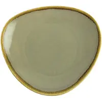 Olympia Plaques triangulaires pour four | Vert mousse | 28 cm | 4 pièces