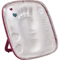Baby Art Hello Baby Kit D' Empreintes De Pied Burgundy Rouge 3601092600