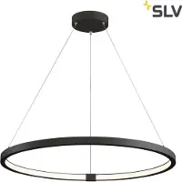 SLV One 80 PD Dali Suspension LED dimmable Couleur de lumière commutable Ø80 cm noir mat