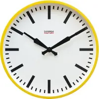 Cloudnola Industrielle Wanduhr mit modernem Design, stillem Quarzwerk, ohne Ziffern