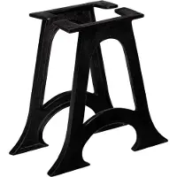 vidaXL Pieds de table basse 2 pcs. avec pied bombé A-Cadres en fonte