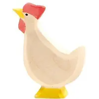 Ostheimer Figurine Poulet blanc haut