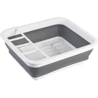 Wenko Egouttoir à vaisselle, Égouttoir à vaisselle, Blanc, Gris