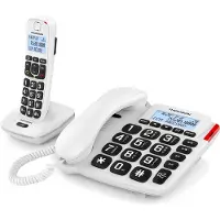 Thomson DECT and Fixed Line Telephone Comby, White