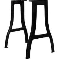 vidaXL Pieds de table de salle à manger 2 pcs. Piètement A en fonte