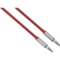 Hama Câble audio Color Line, aluminium, 0,5m, rouge