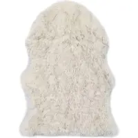 vidaXL Tapis 60 x 90 cm Peau de mouton synthétique Mélange de gris