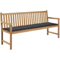 vidaXL Coussin de banc de jardin anthracite 180x50x3 cm tissu oxford