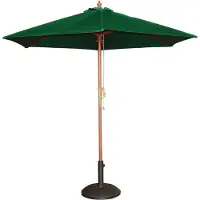 Bolero Parasol rond l Vert l 3m l Bois et tissu
