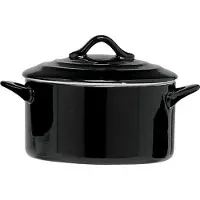 COSY&TRENDY Cocotte Noire Avec Couvercle 1l D17xh8cmrond