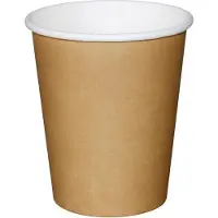 HorecaTraders Gobelets à café jetables marron clair (1000 pièces) | 3 formats