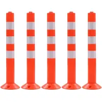 vidaXL Borne de contrôle du trafic 5 pcs Plastique 75 cm