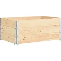 vidaXL Colliers de palette 3 pcs 100x150 cm Bois de pin solide
