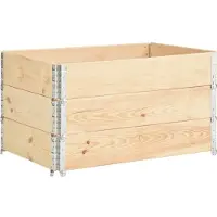 vidaXL Colliers de palette 3 pcs 50x100 cm Bois de pin solide