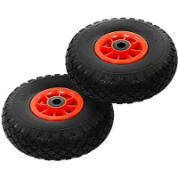 vidaXL Roue de diable 2 pcs PU solide 3.00-4 (260 x 85 mm)142971