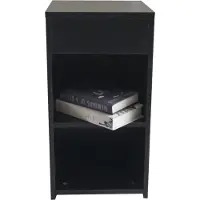 Vdd Table de chevet, Meuble d'entrée, 35x35x65 cm, Noir