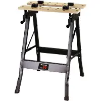 Einhell Établi pliant avec serrage – Hauteur 78,5 cm – Charge max. 50 kg – Mobile