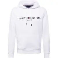 Tommy Hilfiger Sweat-shirt 'Logo Embroidery Flex Drawstring' bleu marine / rouge / blanc
