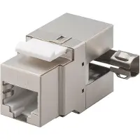 Goobay 95901 Module Keystone RJ45 CAT 6, STP, 250 MHz - largeur 17,4 mm, bornier pour montage LSA (sans outil), sortie coudée à 90