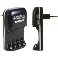 Velleman Chargeur Rapide Pour Accus Nimh Avec Sortie Usb