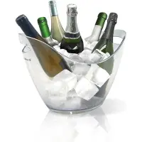 HorecaTraders Refroidisseur à vin | plastique | 26 x 35 x 26(h)cm | Transparent