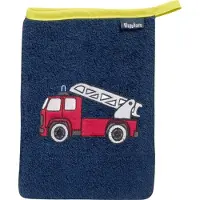 Playshoes débarbouillette pompiers 20 cm bleu foncé