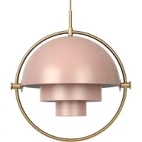 Gubi Suspension , Multi-Lite, dimmable, Or / laiton, Salon / séjour, Métal, Design