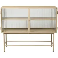 Ferm Living Haze Buffet Reeded Glass|Cashmere