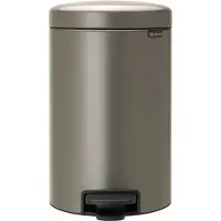 Brabantia NewIcon Poubelle à pédale 5 Litres Platine