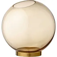 AYTM Globe - Vase Ø21 cm | Amber | Gold